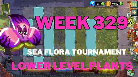 Pvz Sea Flora Tournament Week Lower Level Plants Gameplay Youtube