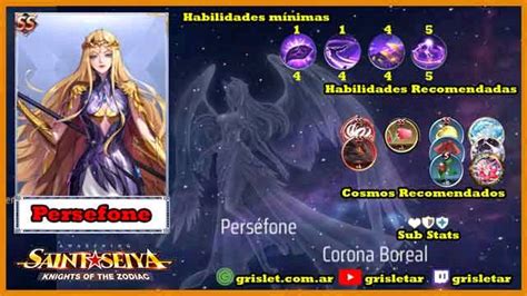 Persefone Guia Completa Saint Seiya Awakening Knights Of The Zodiac