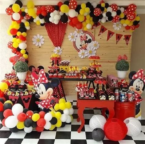 Decora O De Festa Infantil Simples E Barata Da Minnie