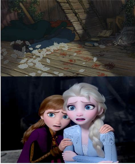 Elsa and Anna horrified at what Sabor had done by Otar3000 on DeviantArt