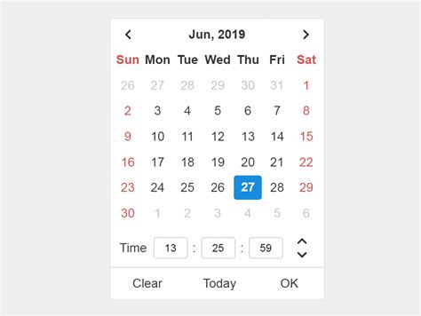 Jquery Date And Time Picker With Css3 — Codehim