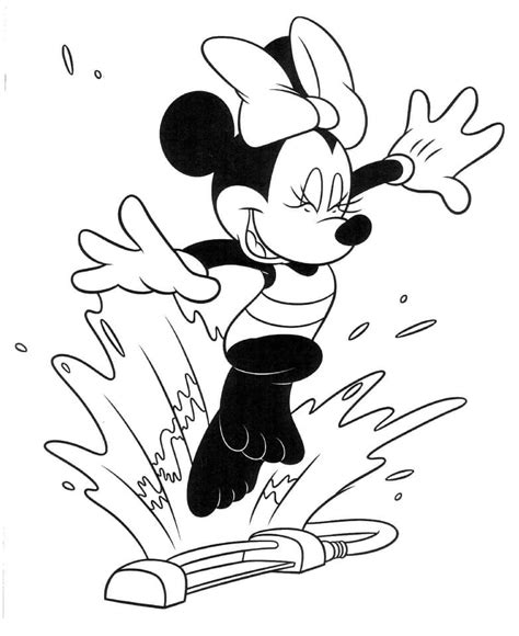 Dibujos De Minnie Mouse Gratis Para Colorear Para Colorear Pintar E