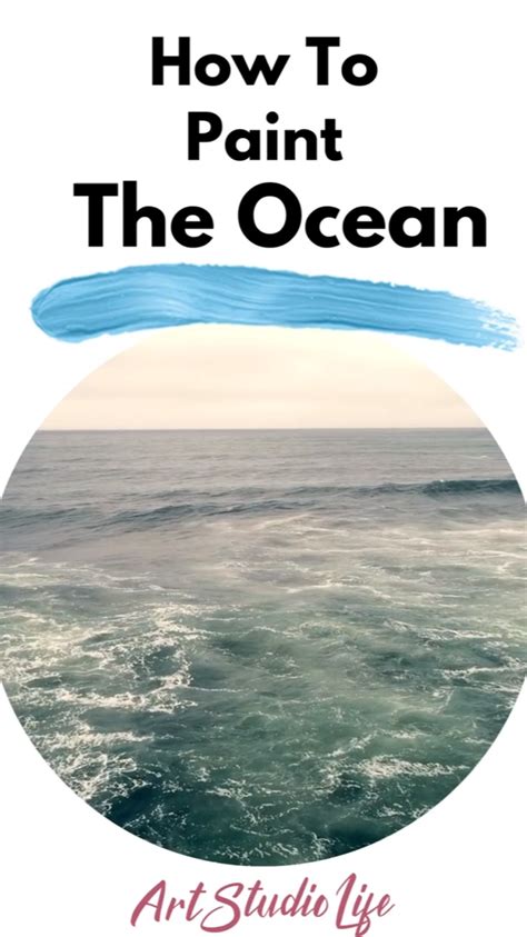 Ocean painting tutorial how to paint the ocean – Artofit