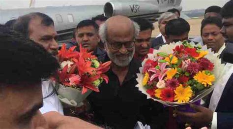 Rajinikanth arrives in Bengaluru to attend Puneeth Rajkumar’s Karnataka ...