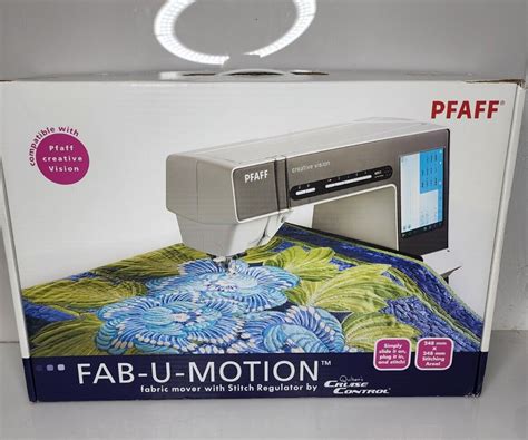 Pfaff Creative Vision Fab U Motion With Stitch Regulator Quilters Cruise Control Ebay