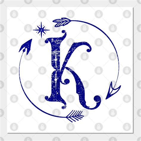 Letter K Wall Art Print