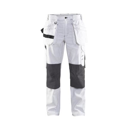 Blaklader Pantalon Peintre Femme Blanc Gris Fonc Mister Worker