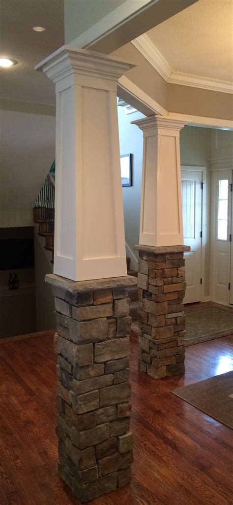 Craftsman Interior Columns 75 Craftsman Porch Column Design Ideas