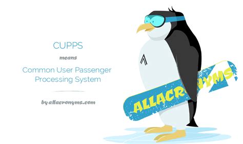 CUPPS Common User Passenger Processing System