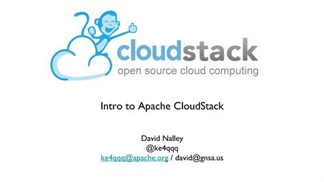 10 Minute Overview Of Apache Cloudstack Ppt