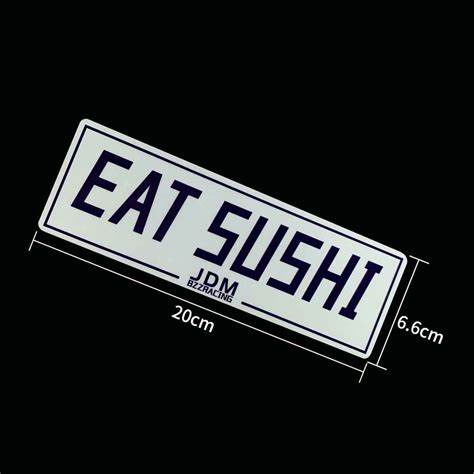 Jdm Sticker Car Reflective Japans Finest Eat Sushi Chrerry Blossom