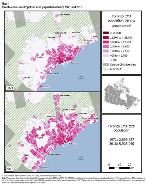 Toronto Population Density Map