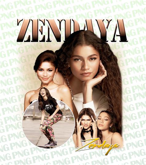 Zendaya Png Zendaya Coleman Bootleg T Shirt Design 300 DPI PNG File