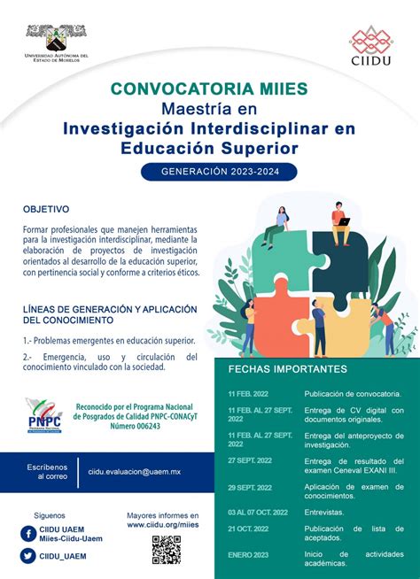 Maestr A En Investigaci N Interdisciplinar En Educaci N Superior