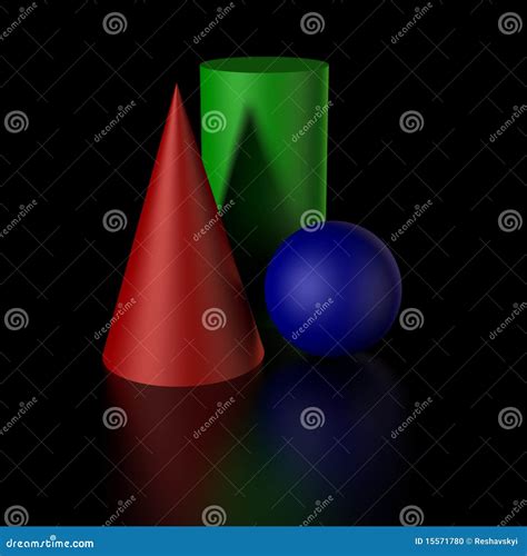 3D Mathematical Shapes Stock Photo - Image: 15571780