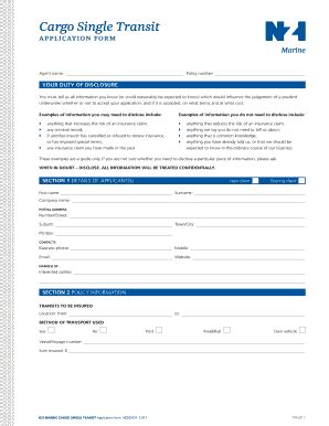 Fillable Online Cargo Single Transit Nzi Co Nz Fax Email Print