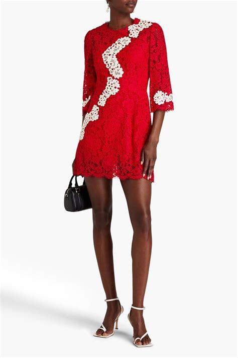 Dolceandgabbana Corded Lace Mini Dress The Outnet