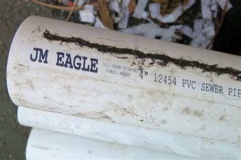 Qty 11 Misc Diameter 10' White JM Eagle 12454 PVC Sewer Pipe ASTM D2729 - Oahu Auctions