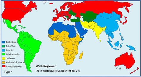 Welt Regionen World Maps Weltkarten