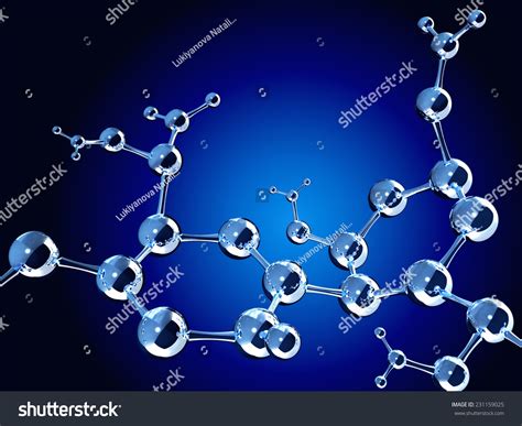 Abstract Molecular Structure Isolated On White Stock Illustration 231159025 Shutterstock