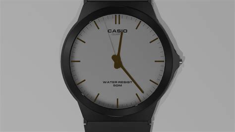 casio mw  man  model turbosquid