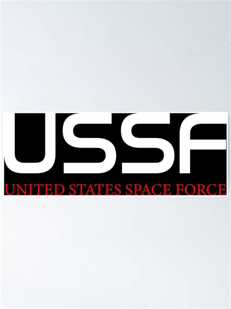 Ussf United States Space Force Poster For Sale By Redman17 Redbubble