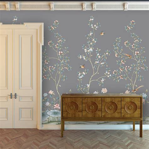 Lilly Peel And Stick Wall Mural Chinoiserie Design Wall Murals