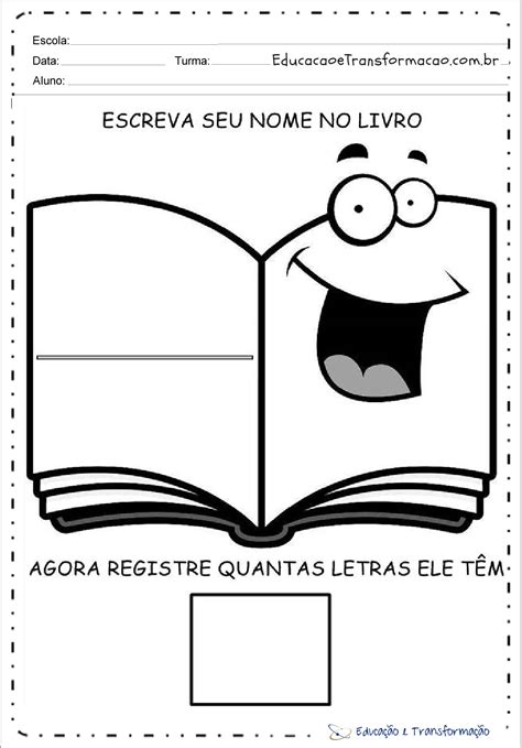 Atividades Para O Dia Do Livro Infantil Para Imprimir Atividades