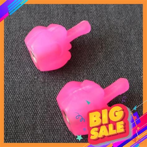 HOT NẮP VAN VÒI XE MÁY KIỂU NGÓN TAY DẠ QUANG HÀNG MỚI MÀU HỒNG