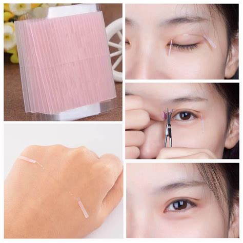 100pcs Invisible Fiber Double Side Adhesive Eyelid Stickers Technical