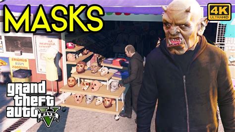 Gta 5 Masks Trevor Buy Masks For Securicar Heist Gameplay Youtube