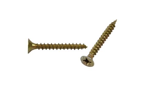 Galvanized Mild Steel Chipboard Screw White Zinc Size To At