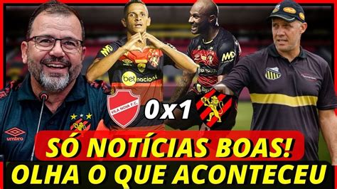 Acabou de Sair Só Notícias Boas Para o Sport Últimas Notícias do