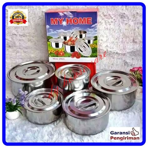 Jual Panci Masak Susun Beranak In Panci Tutup Stainless Set