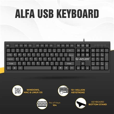 Lapcare Alfa 3 Wired Keyboard