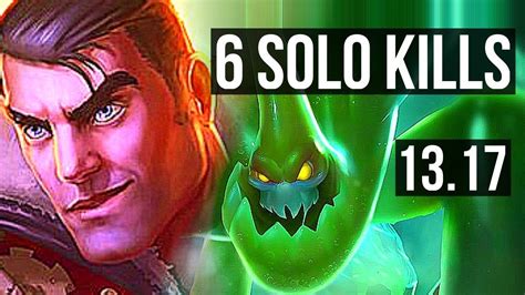 JAYCE Vs ZAC TOP 6 Solo Kills 9 1 1 Godlike 300 Games EUW