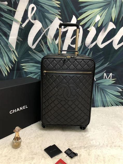 Chanel Quilted Leather Trunk Fashion Luggage Luxury Suitcase Selfies