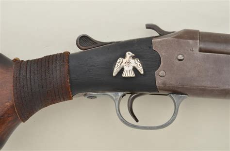 J Stevens Made Springfield 12 Gauge Single Shot Shotgun Made About 1950s With That Period Inlaid Bra