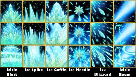 Artstation Fantasy Game Basic Magic Skill Icons Ice Magic Game Assets