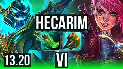 HECARIM Vs VI JNG 10 1 7 1300 Games Legendary 900K Mastery KR