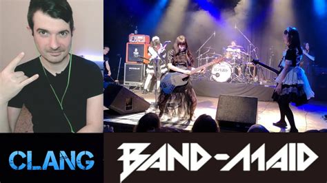 Band Maid Clang Live Reaction Youtube