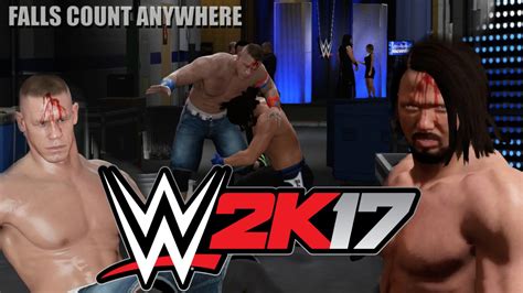 AJ STYLES VS JOHN CENA WWE 2K17 PRE RELEASE GAMEPLAY 2K Playtest