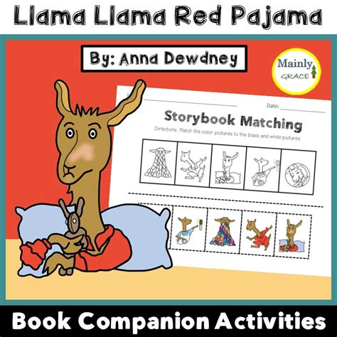 Llama Llama Red Pajama Book Companion Adaptive Activities For