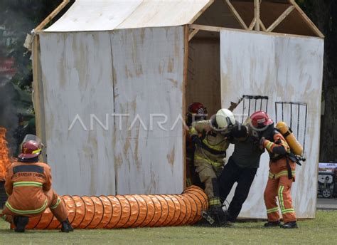 Apel Siaga Dan Simulasi Penanganan Bencana Antara Foto