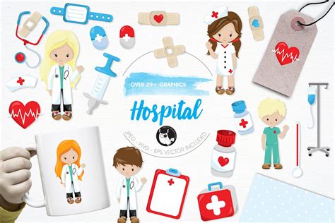 Hospital Graphics And Illustrations 14652 Illustrations Design