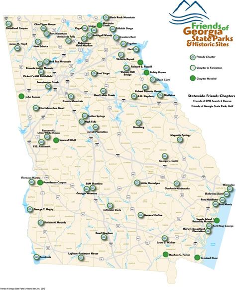 Georgai State Parks Map