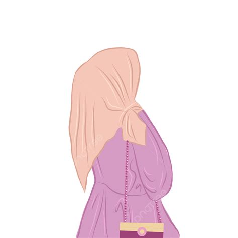 A Hijab Girl Illustration Hijab Girl Hijab Fashion Muslim Art Png