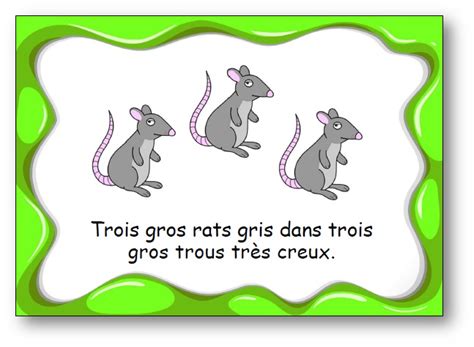 Virelangue Trois Gros Rats Gris French Teaching Resources Teaching