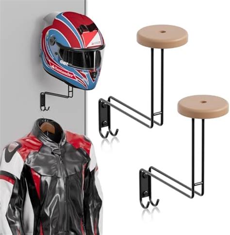 Nanatree Helmet Holder Wall Mount Motorcycle Helmet Rack Helmet Hanger Rack