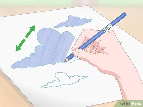 How To Draw Clouds With Coloured Pencils Howto Techno